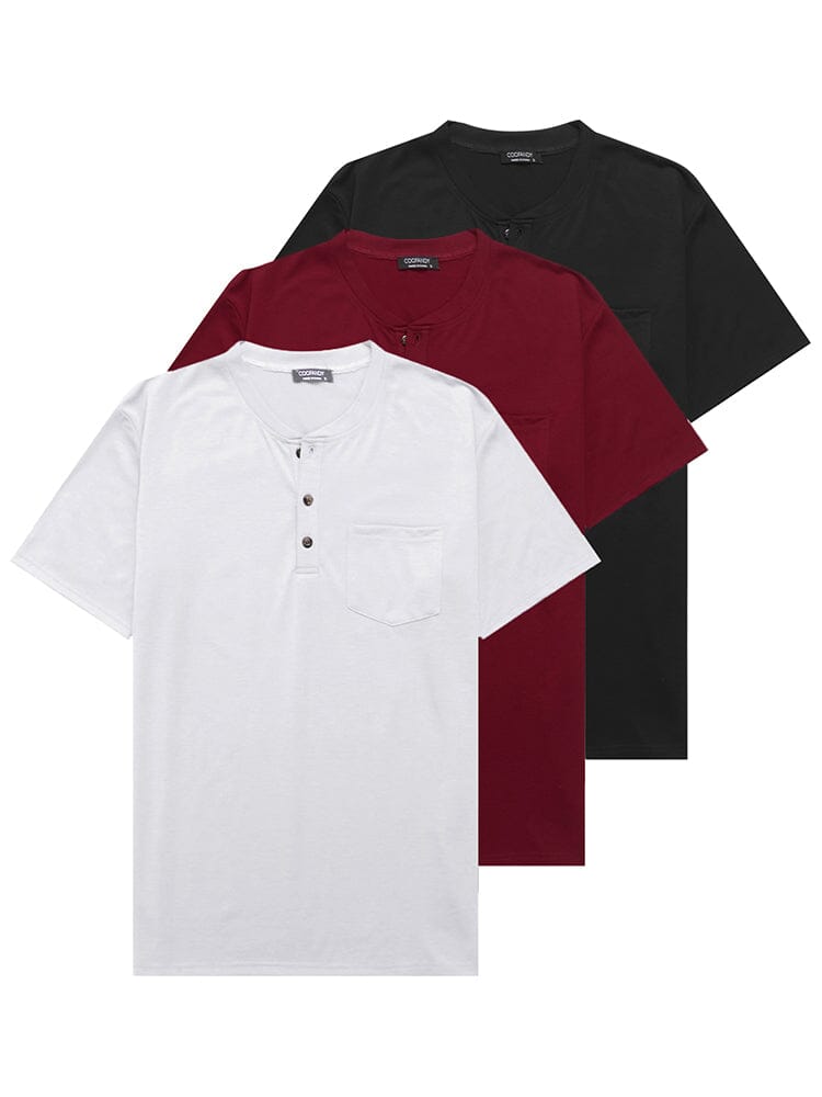 Klassisch Fit Baumwolle Hemden 3 Pack