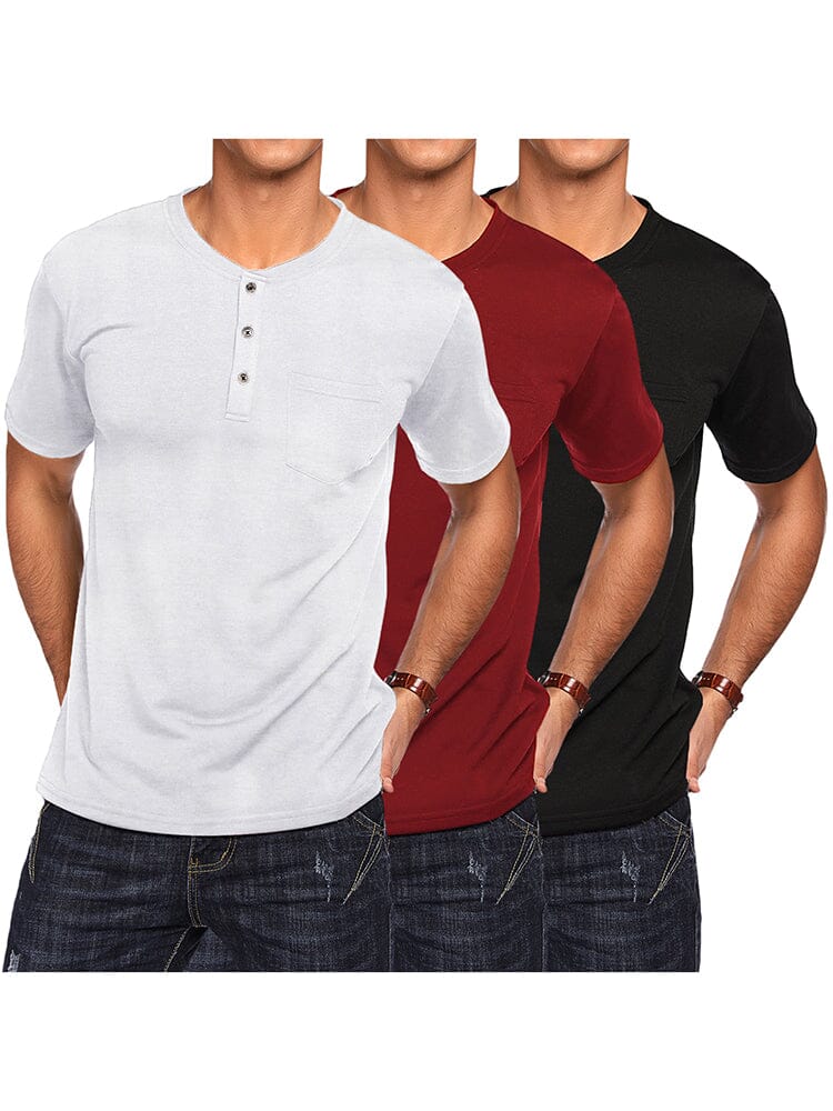 Klassisch Fit Baumwolle Hemden 3 Pack