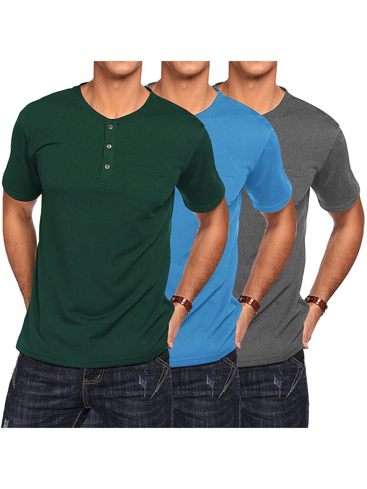 Klassisch Fit Baumwolle Hemden 3 Pack