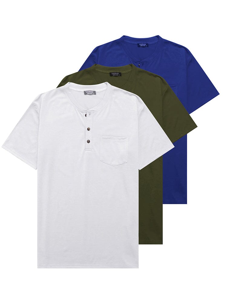 Klassisch Fit Baumwolle Hemden 3 Pack