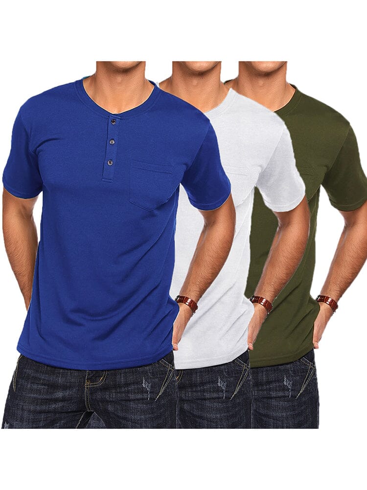 Klassisch Fit Baumwolle Hemden 3 Pack
