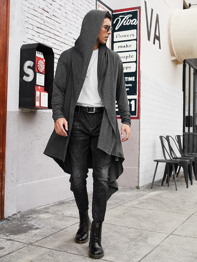 Casual Lightweight Mit Kapuze Cardigan