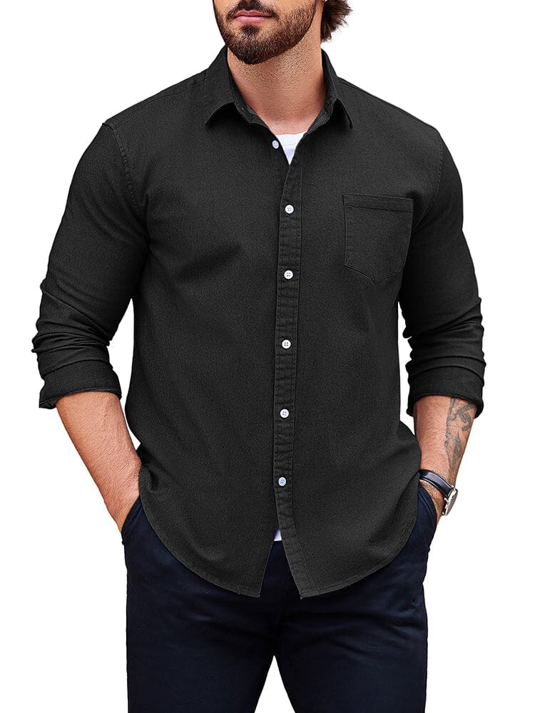 Klassisch Fit Denim Hemd