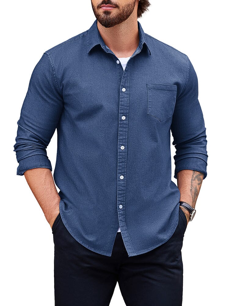 Klassisch Fit Denim Hemd
