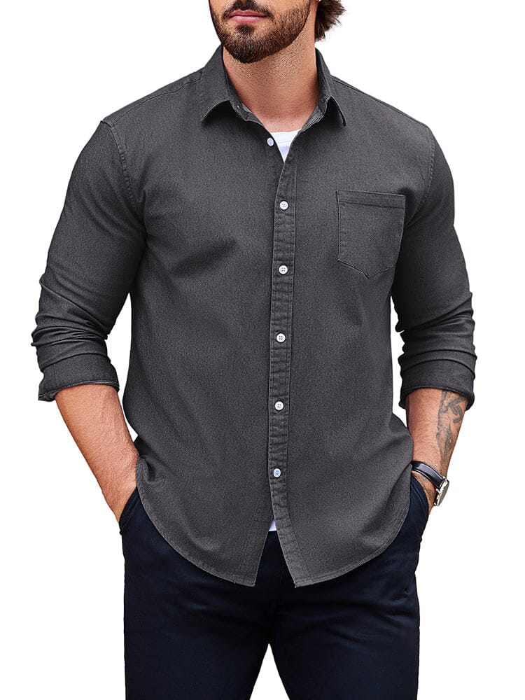 Klassisch Fit Denim Hemd