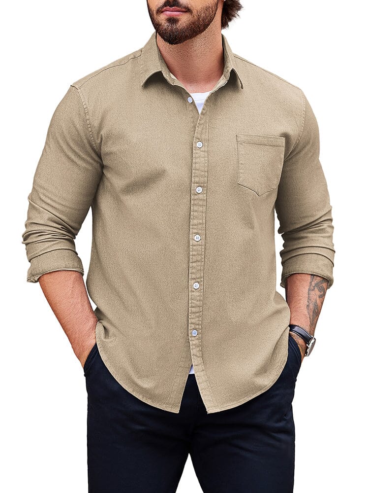 Klassisch Fit Denim Hemd