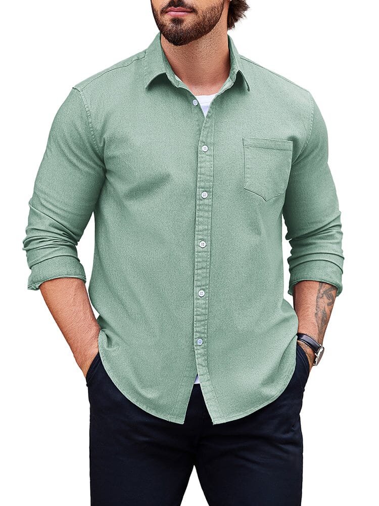 Klassisch Fit Denim Hemd