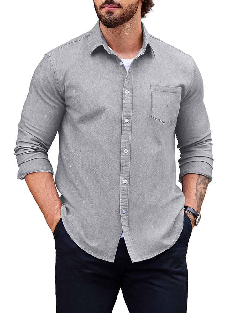 Klassisch Fit Denim Hemd