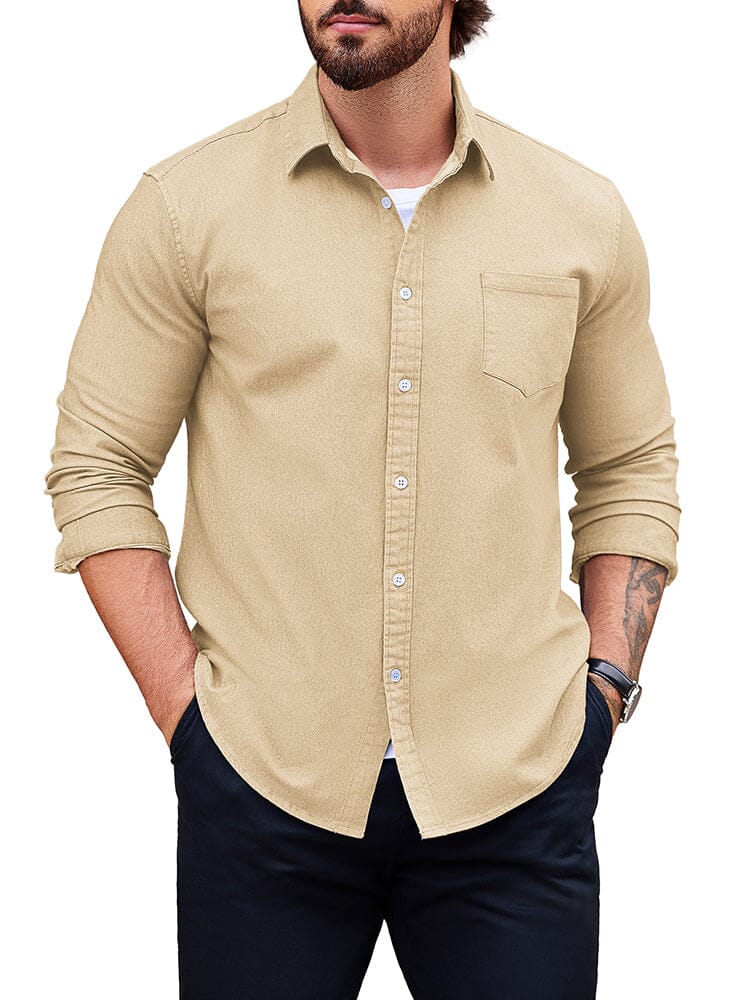 Klassisch Fit Denim Hemd