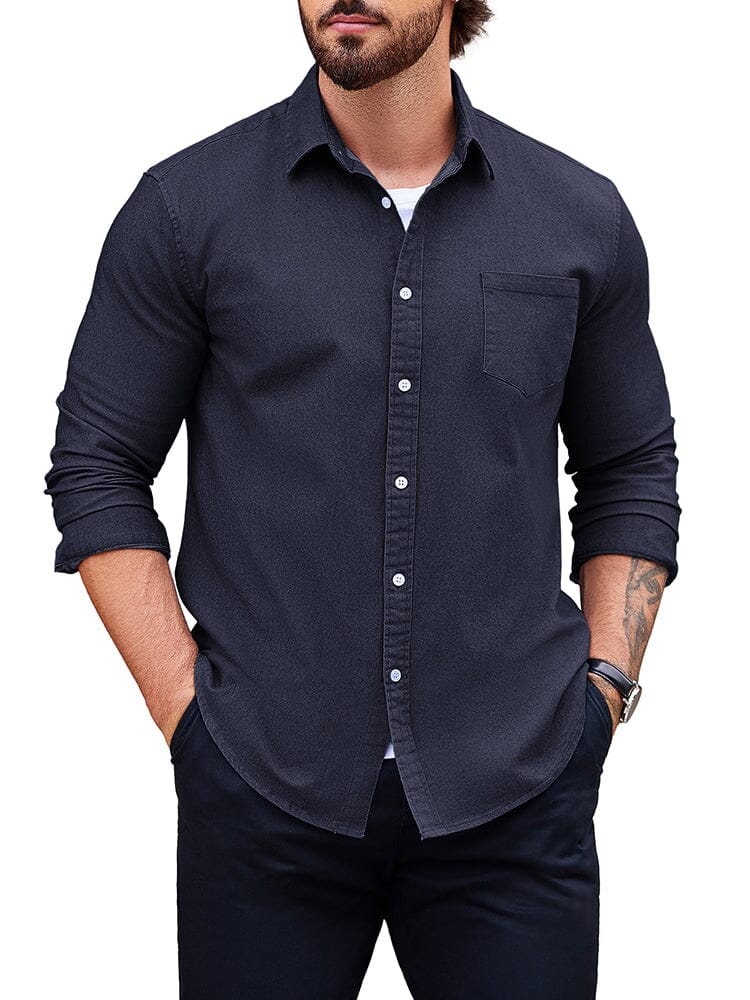Klassisch Fit Denim Hemd
