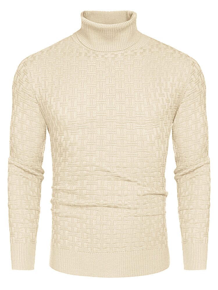 Casual Slim Fit Rollkragen Pullover Pullover