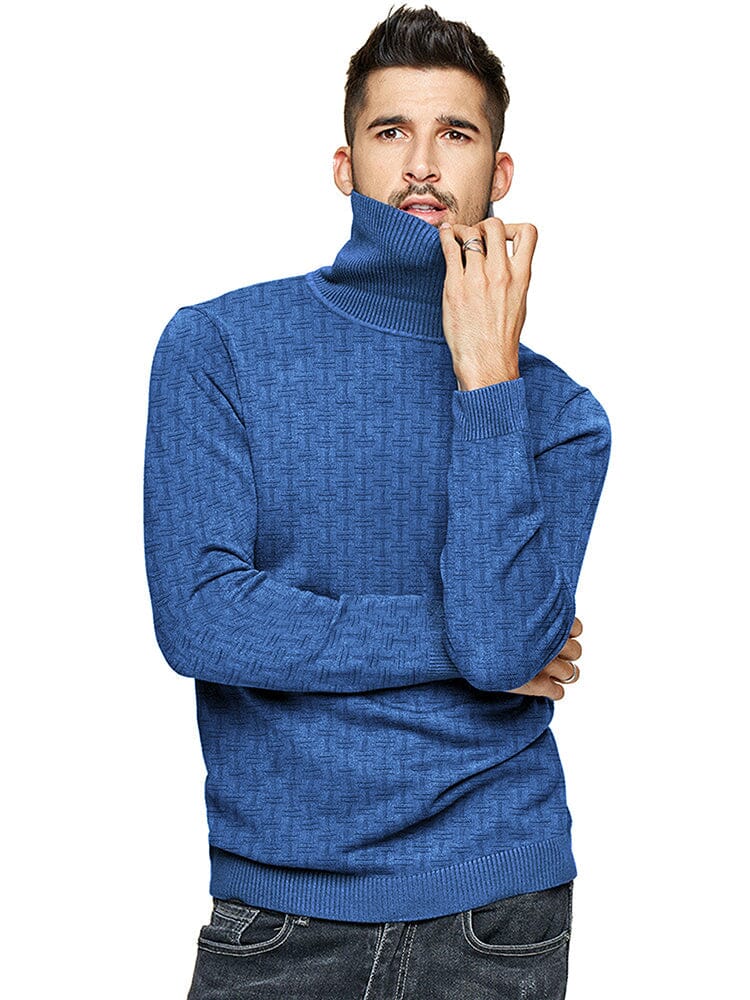 Casual Slim Fit Rollkragen Pullover Pullover