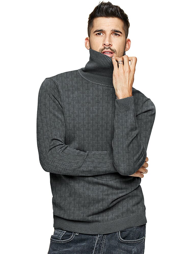 Casual Slim Fit Rollkragen Pullover Pullover
