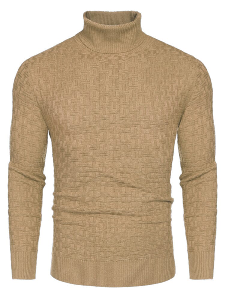 Casual Slim Fit Rollkragen Pullover Pullover