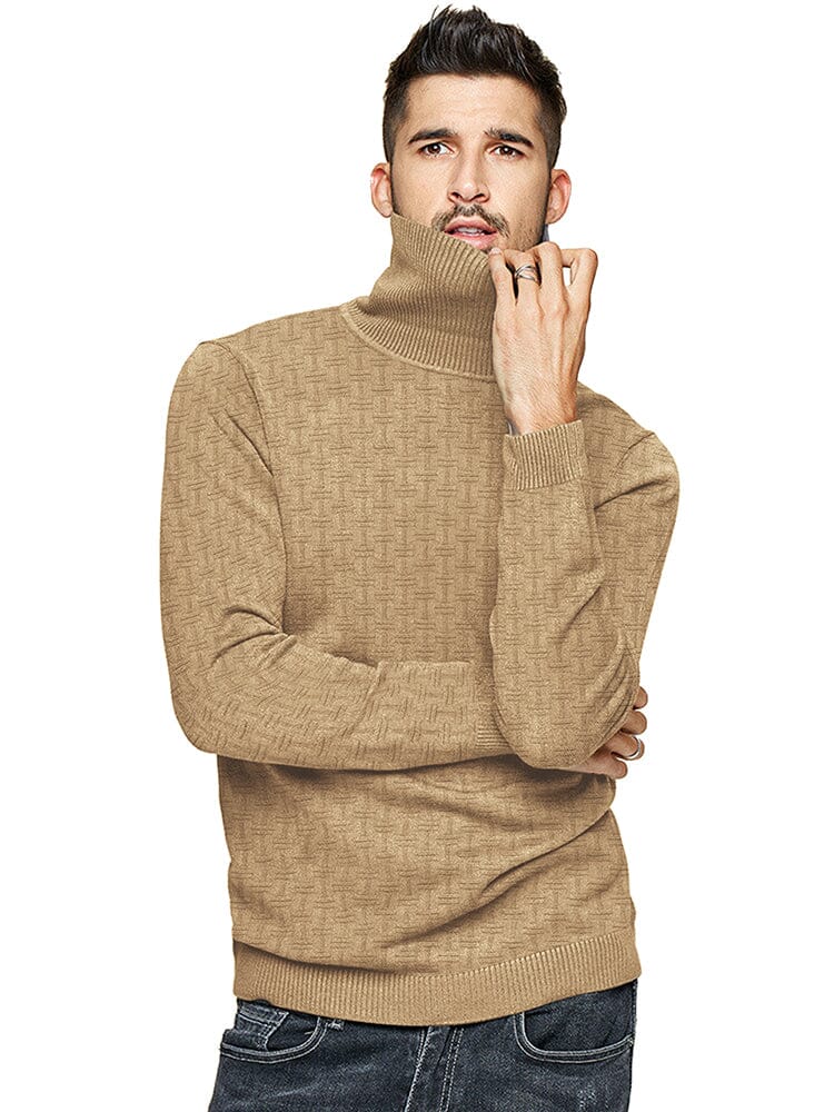 Casual Slim Fit Rollkragen Pullover Pullover