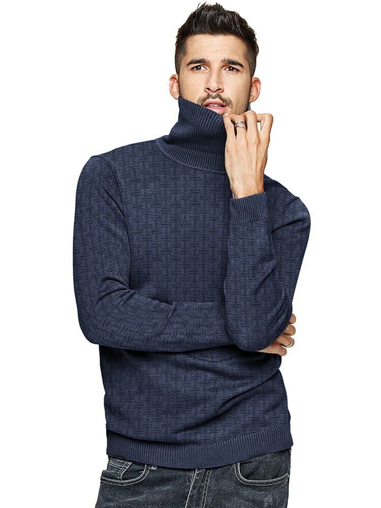 Casual Slim Fit Rollkragen Pullover Pullover