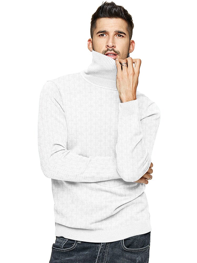 Casual Slim Fit Rollkragen Pullover Pullover