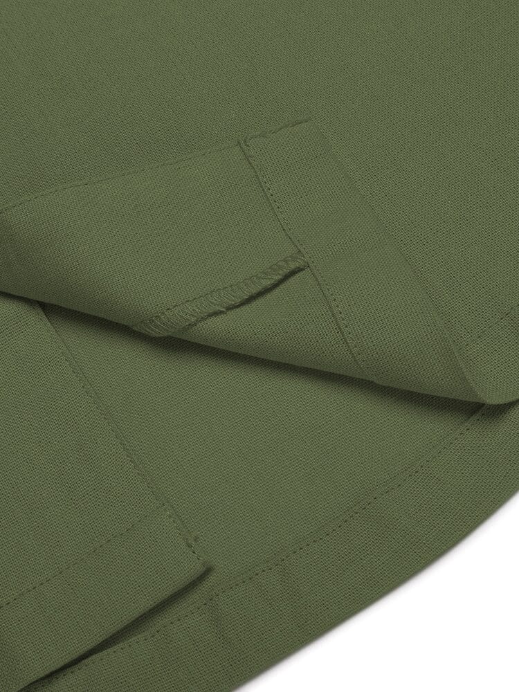 Casual Leinen Kurz Ärmel Hemd Sets