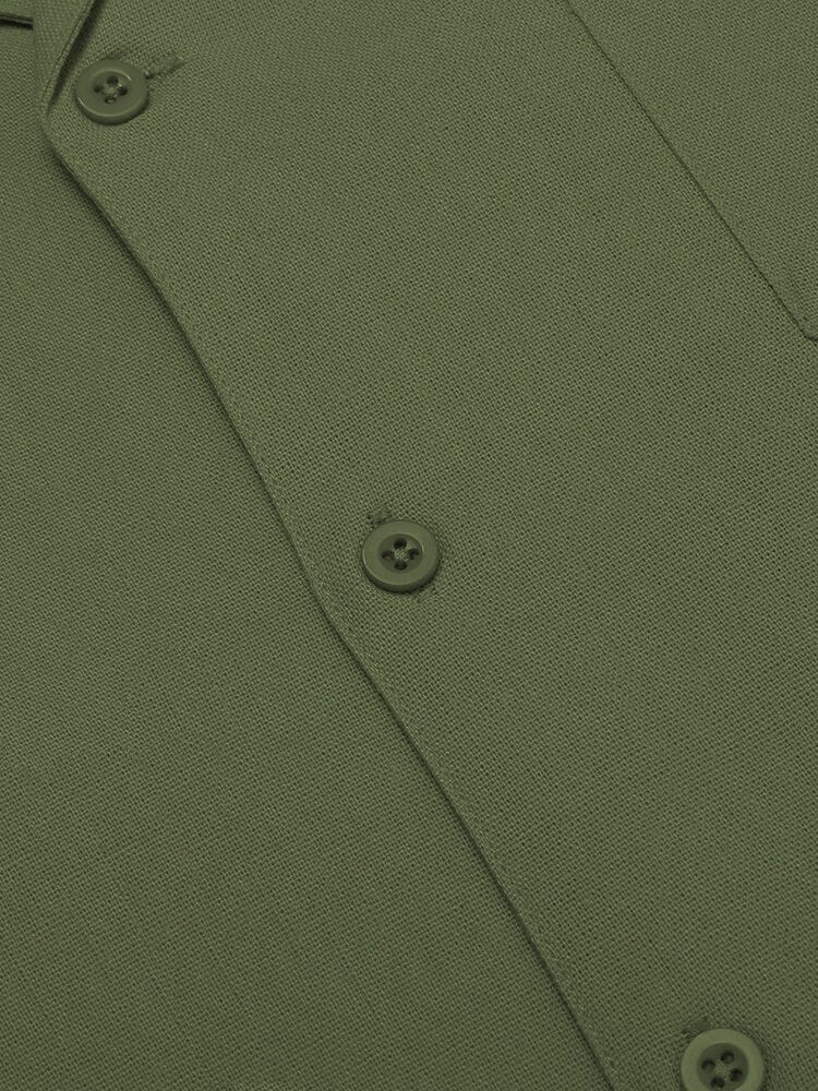 Casual Leinen Kurz Ärmel Hemd Sets