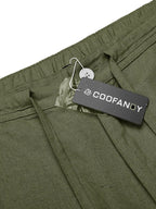 Casual Straight Leinen Drawstring Hose