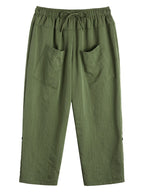 Leinen Harem Strand Yoga Hose