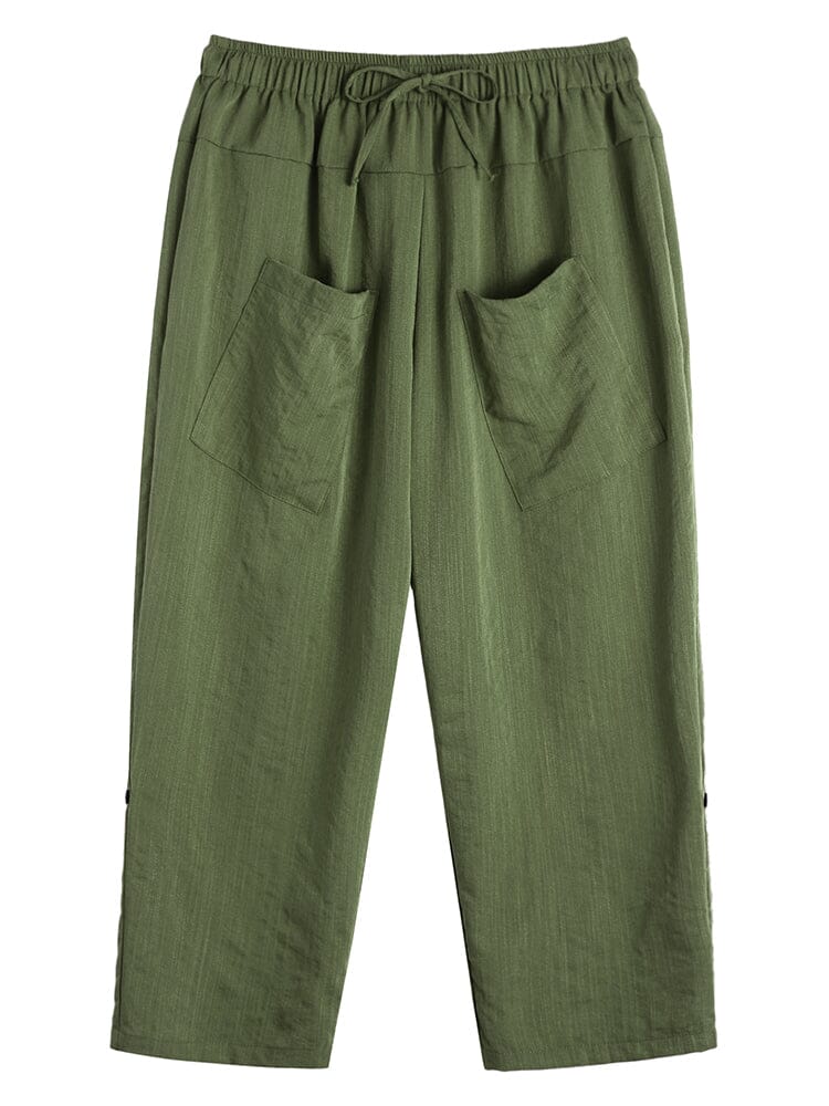 Leinen Harem Strand Yoga Hose