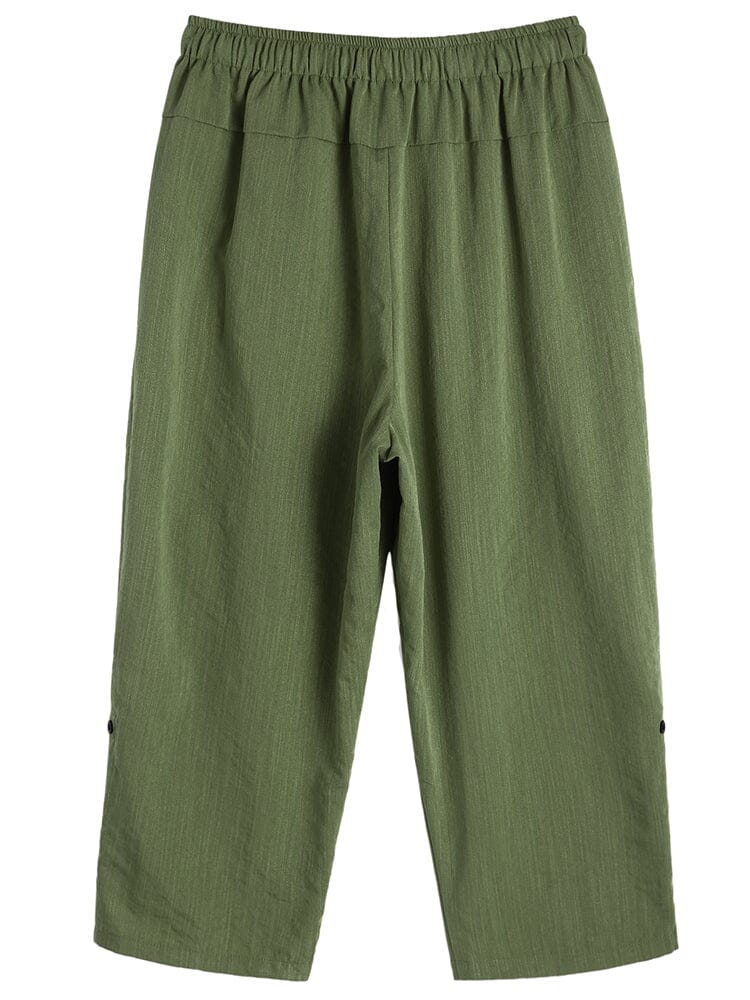 Leinen Harem Strand Yoga Hose