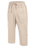 Leinen Harem Strand Yoga Hose