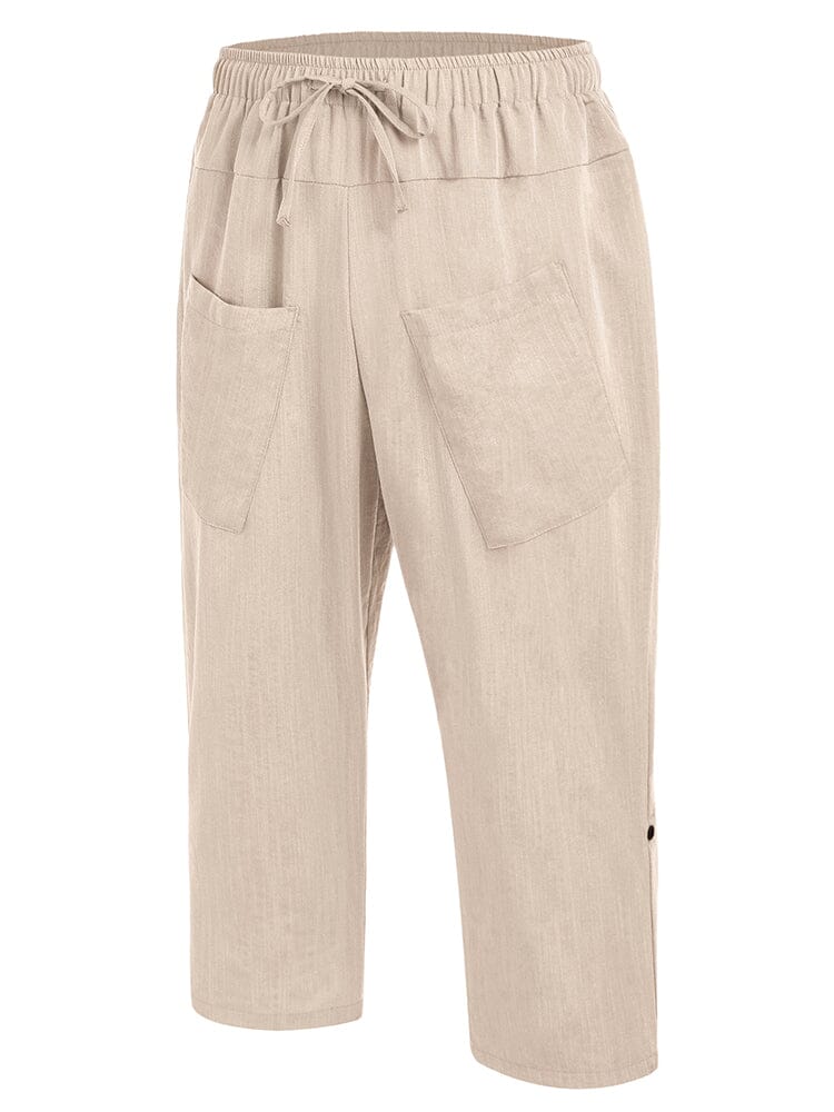 Leinen Harem Strand Yoga Hose