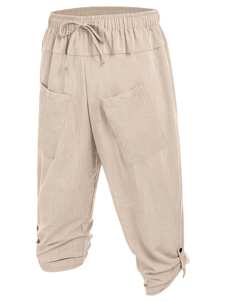 Leinen Harem Strand Yoga Hose