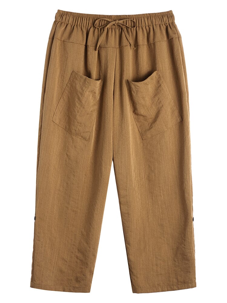 Leinen Harem Strand Yoga Hose