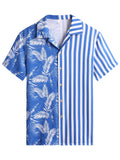 Cozy Stripe Splicing Hemd