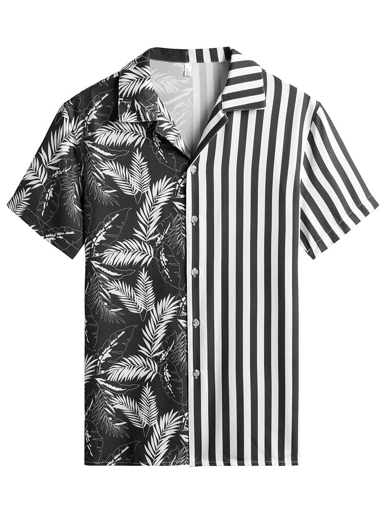 Cozy Stripe Splicing Hemd