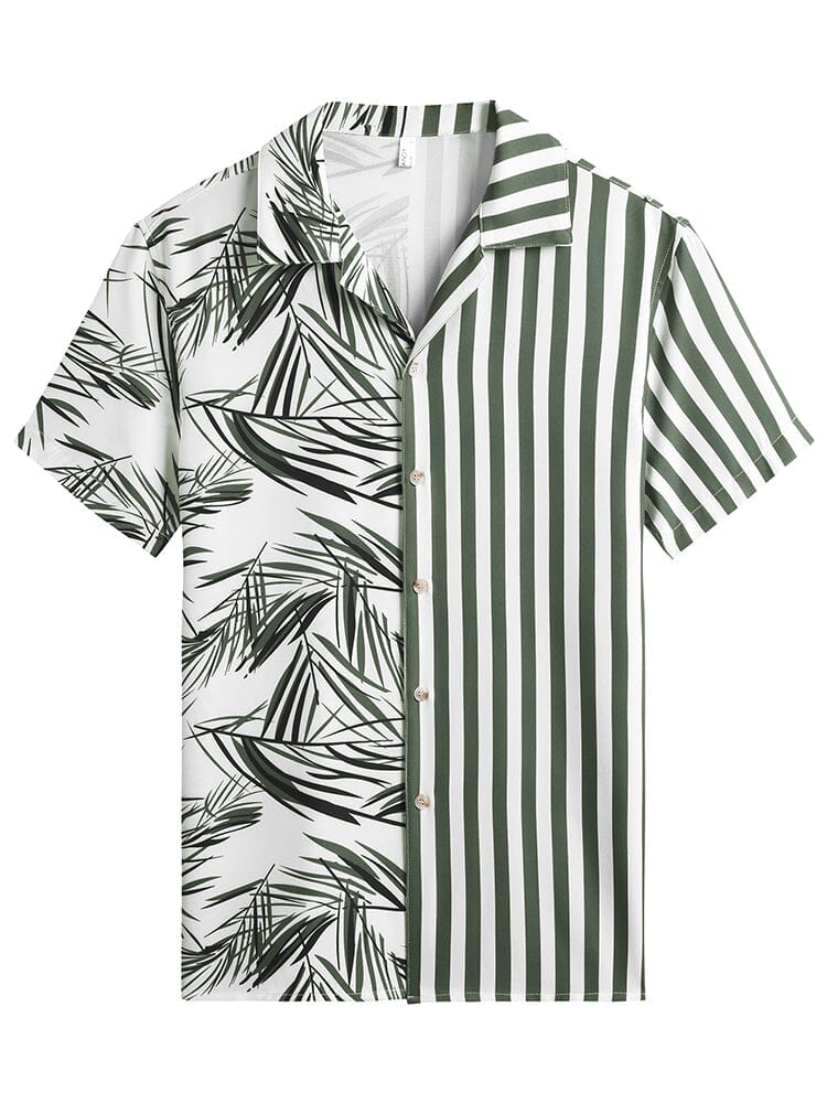 Cozy Stripe Splicing Hemd