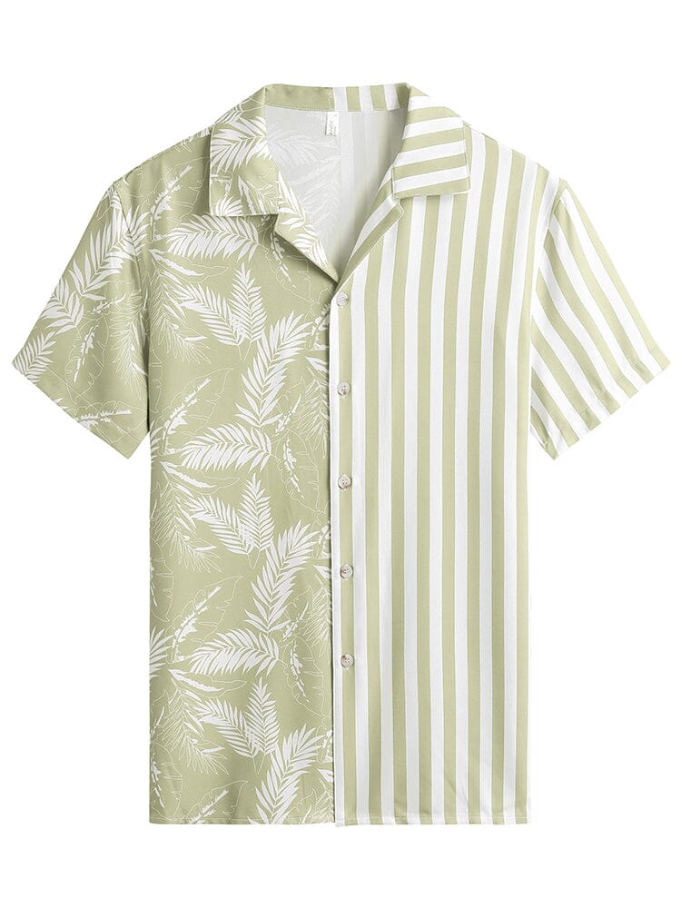 Cozy Stripe Splicing Hemd