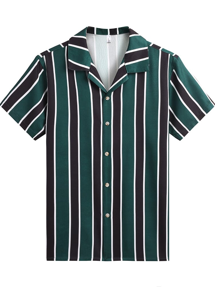 Cozy Stripe Splicing Hemd
