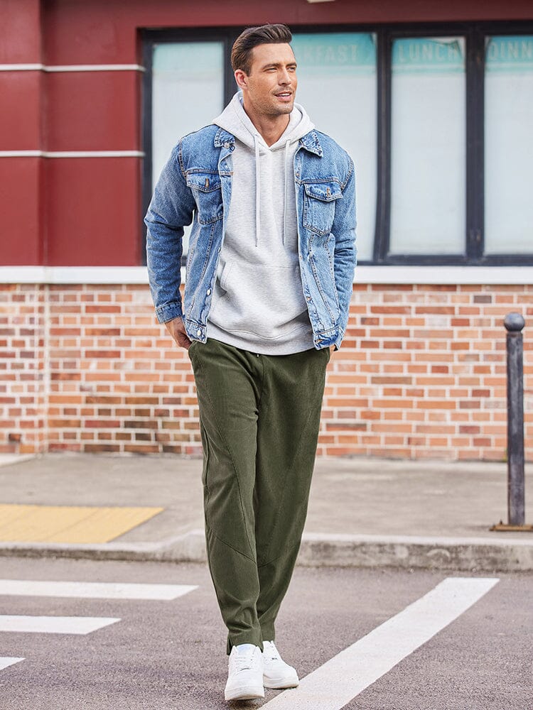 Casual Corduroy Harem Hose