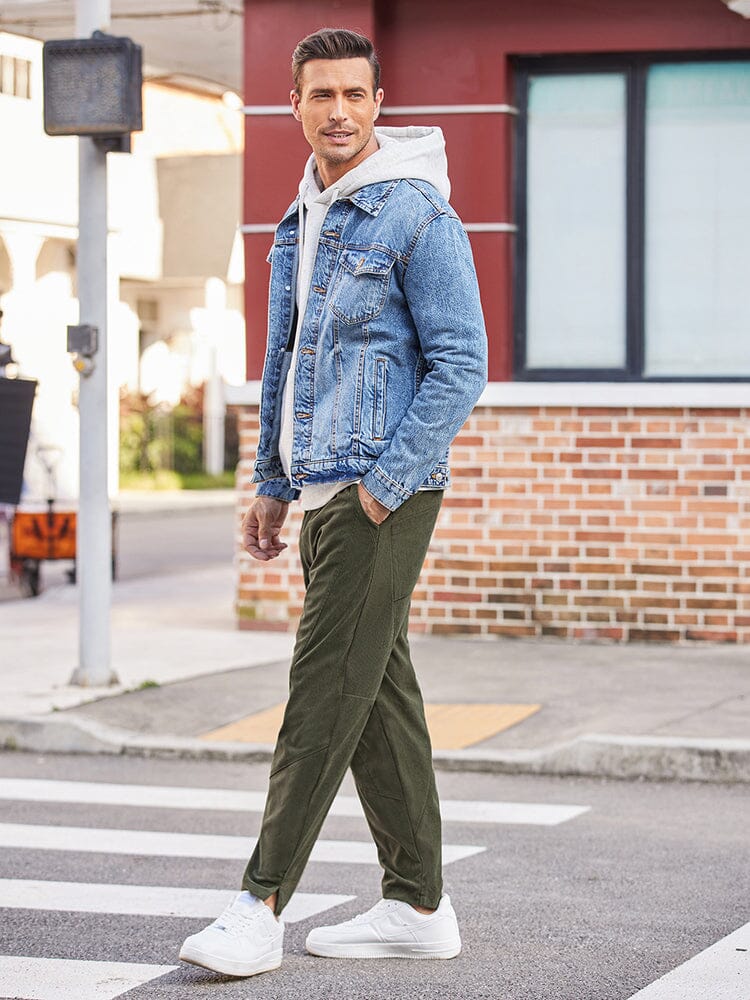 Casual Corduroy Harem Hose