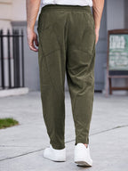 Casual Corduroy Harem Hose