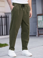 Casual Corduroy Harem Hose