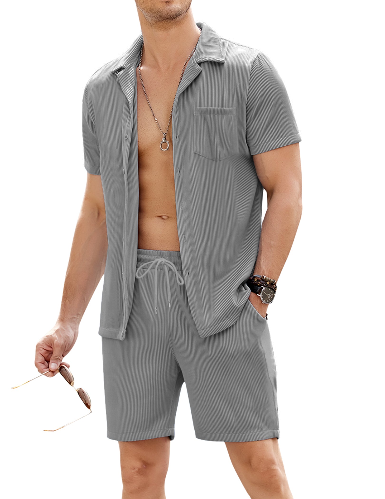 Casual 2 Teile Strand Outfits Set