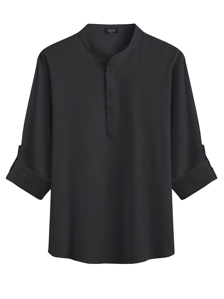 Casual 2 Teile Henley Hemden Set