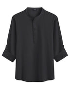 Casual 2 Teile Henley Hemden Set