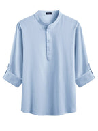 Casual 2 Teile Henley Hemden Set