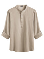 Casual 2 Teile Henley Hemden Set