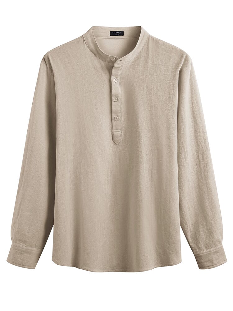 Casual 2 Teile Henley Hemden Set
