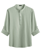 Casual 2 Teile Henley Hemden Set