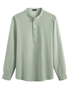 Casual 2 Teile Henley Hemden Set