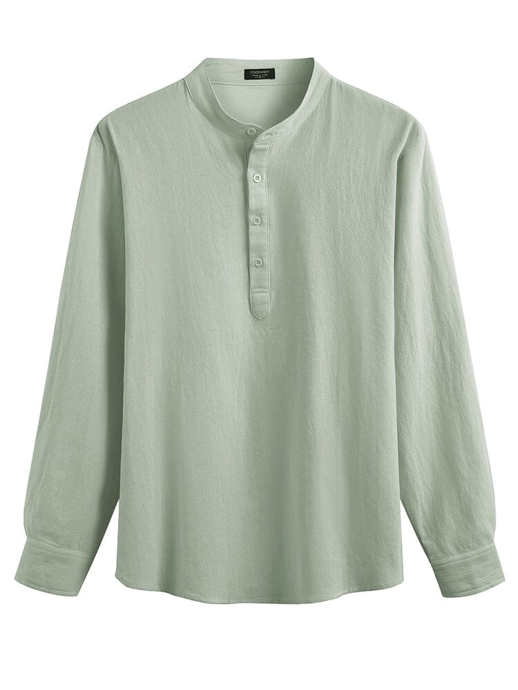 Casual 2 Teile Henley Hemden Set