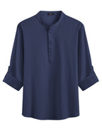 Casual 2 Teile Henley Hemden Set